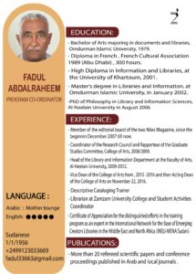 Dr. Fadul Abdalraheem